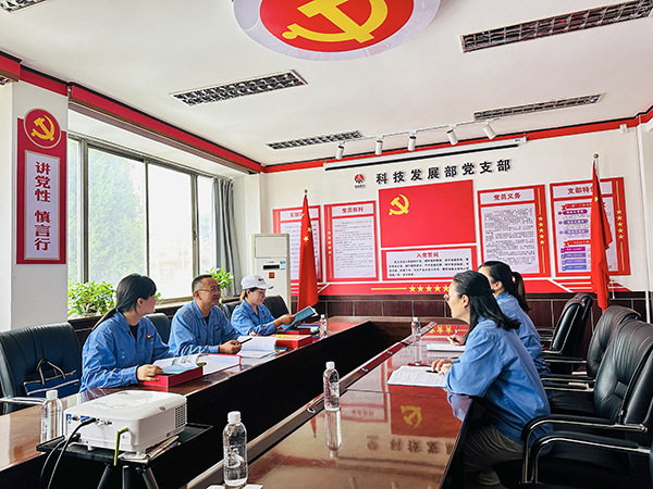 2023年7月6日上午，物料車間黨支部、科技發(fā)展部黨支部開展黨建結(jié)對(duì)共建活動(dòng)-針對(duì)支部工作開展深入交流   600.jpg